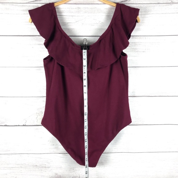 Ambiance Off The Shoulder Body Suit Onesie Size L - Picture 3 of 9